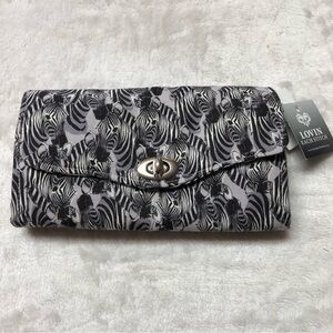 NWT Lovin' Each Stitch Zebra Cloth Wallet